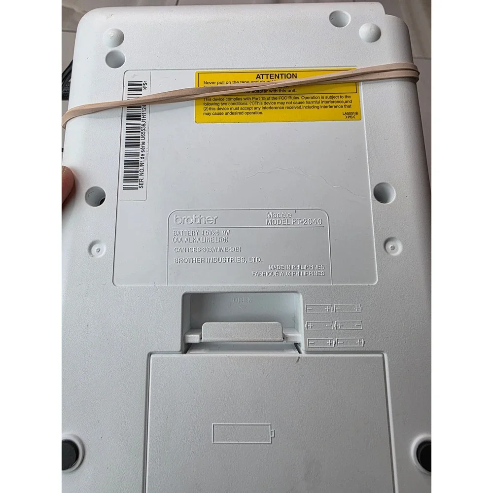 Brother P-Touch PT-2040 Label Maker Desktop Labeling System‎ Power Adapter F2